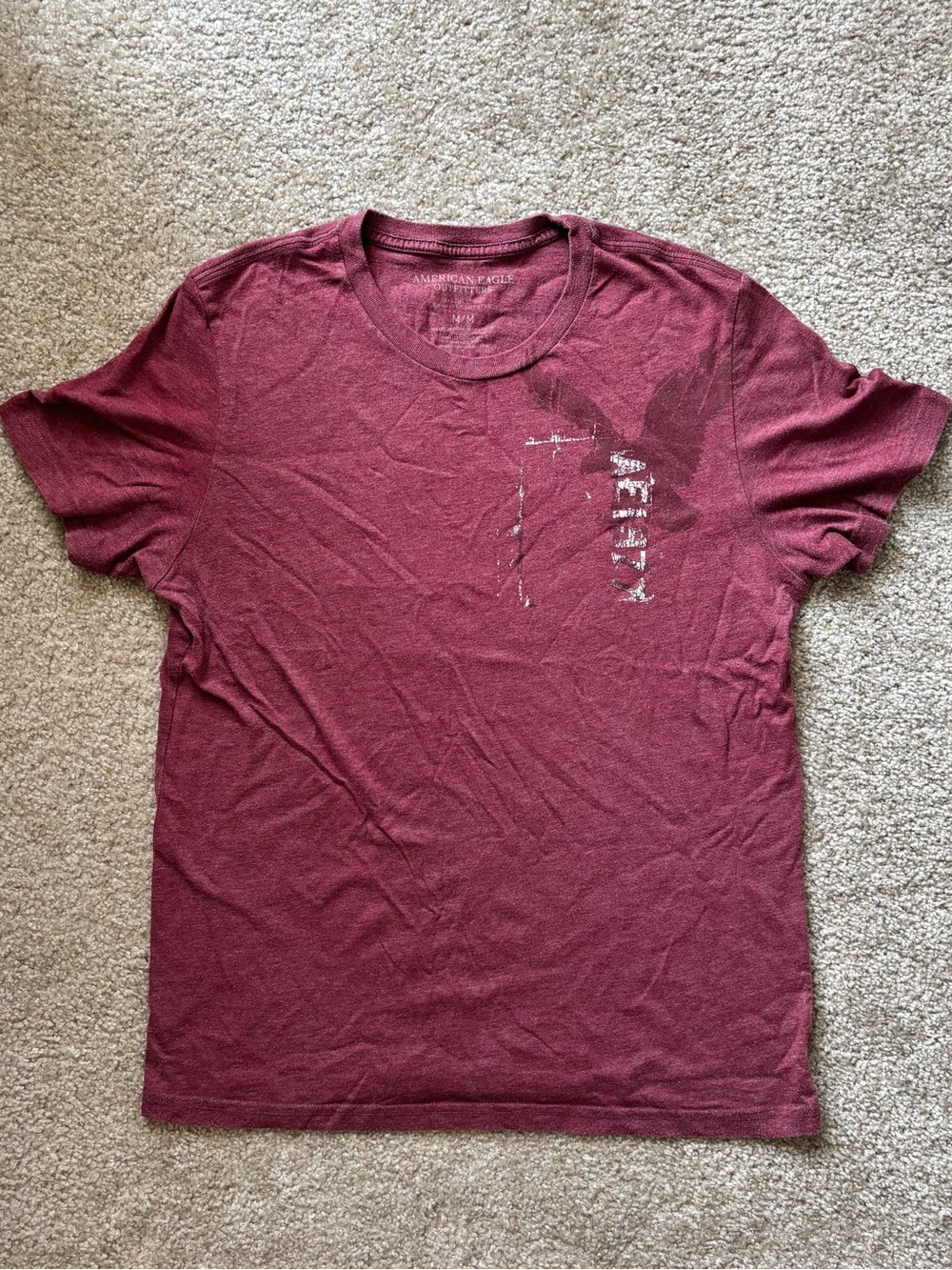 vintage red american eagle tee